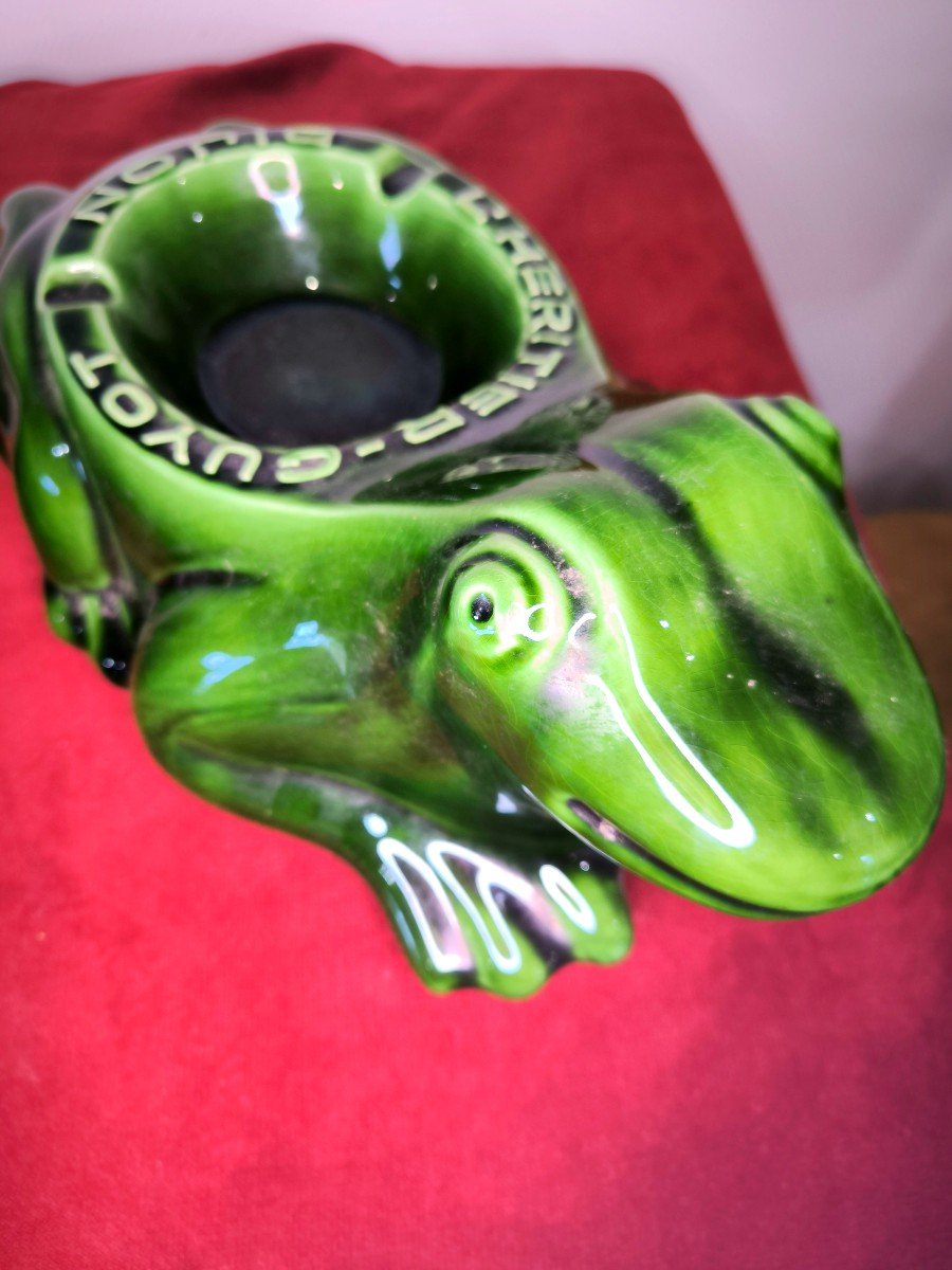 Large Format Frog Ashtray l'Héritier - Guyot -photo-2