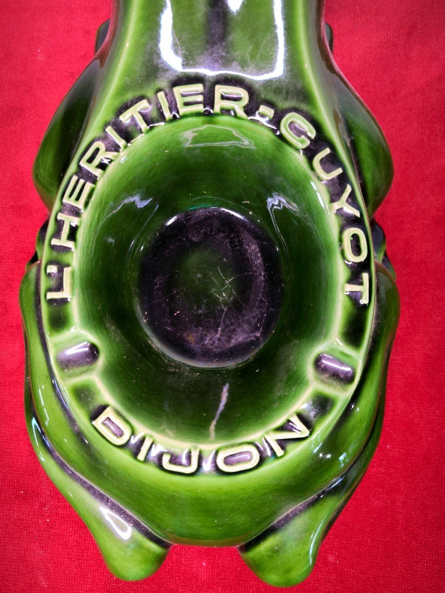 Large Format Frog Ashtray l'Héritier - Guyot -photo-3