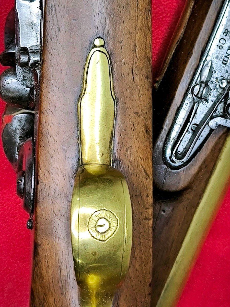 Pair Of English Ketland Naval Flintlock Pistols, Early 19th Century -photo-1