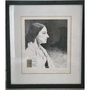 Gravure De Otton Représentant Alicia Alonso 