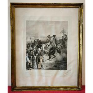 Lithograph By Marin Lavigne Ls 1st Egyptian Campaign Bonaparte And His Grenadiers