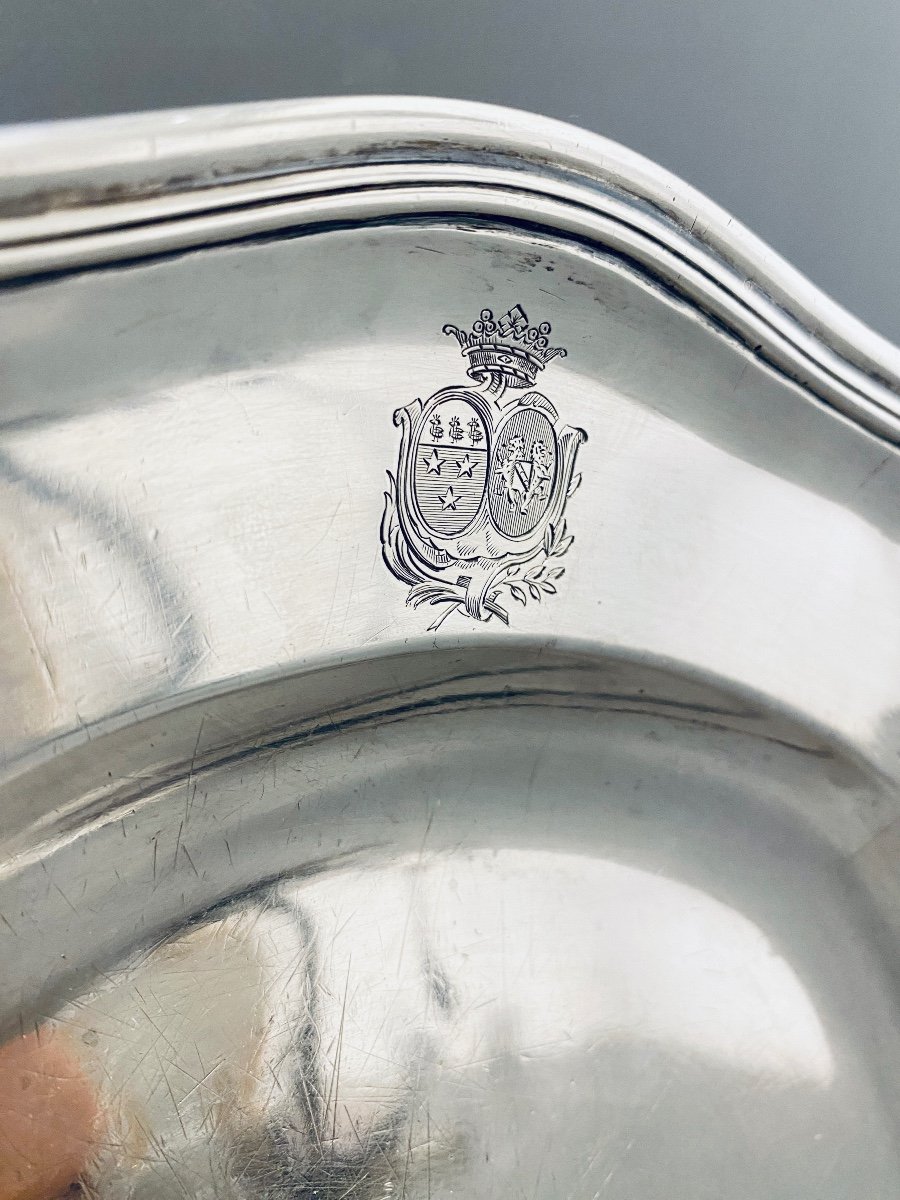 Plat En Argent Massif Lille 1767-1768-photo-2