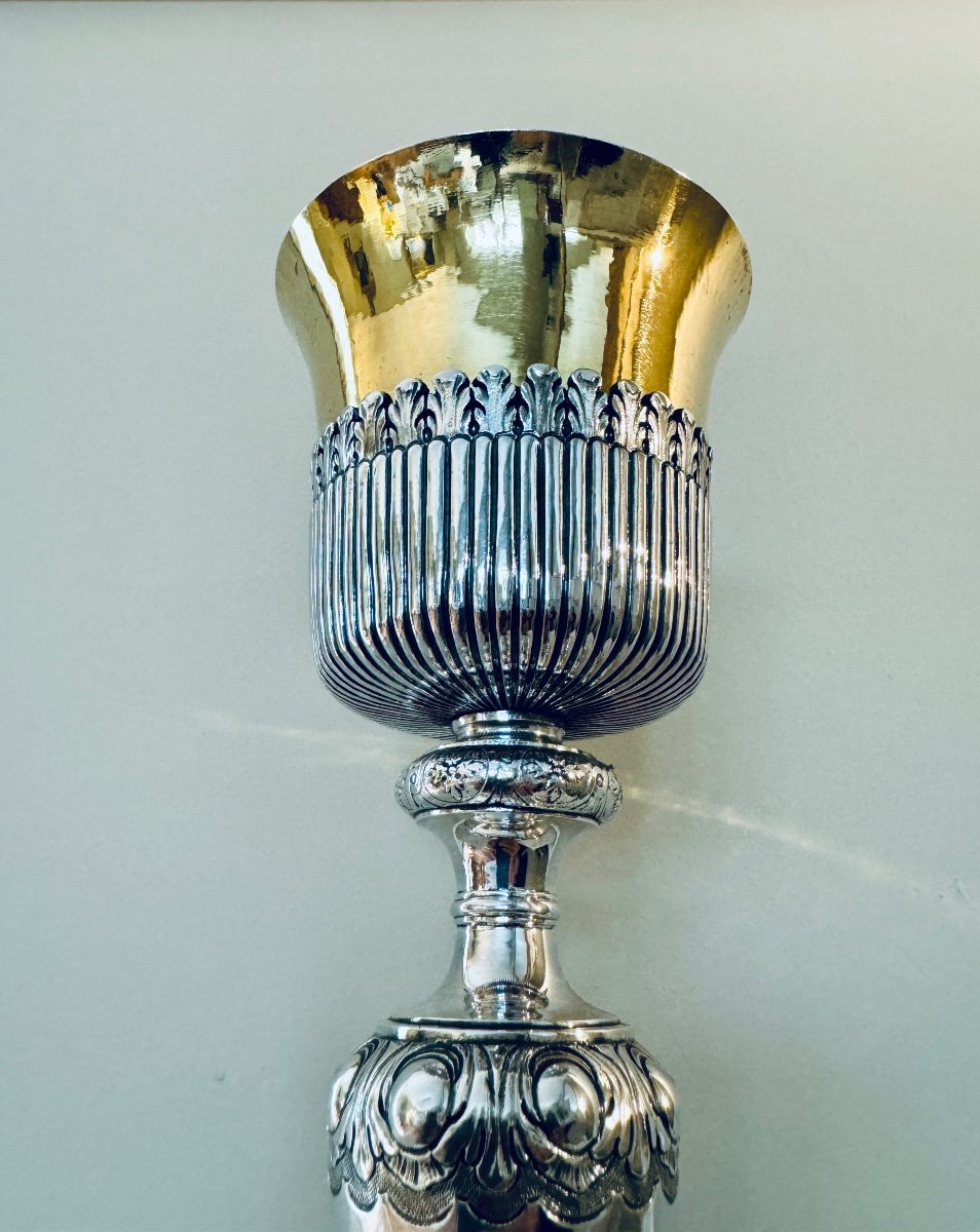 Chalice In Sterling Silver, Bordeaux 1739 - 1741-photo-3