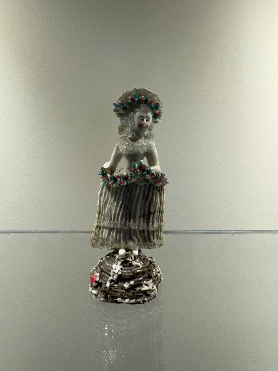 Set Of Nevers Spun Glass Figures-photo-3