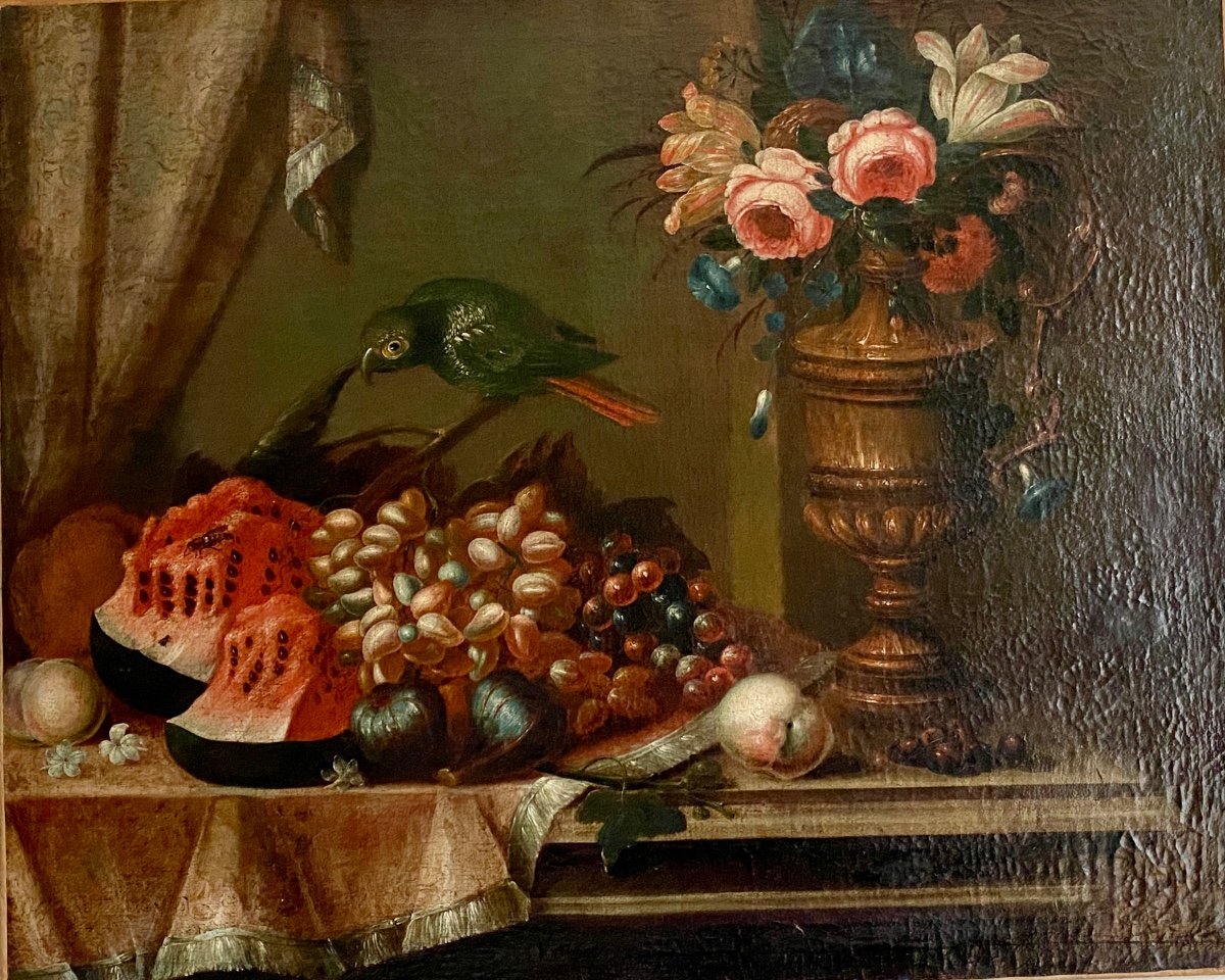 Nature morte au perroquet 