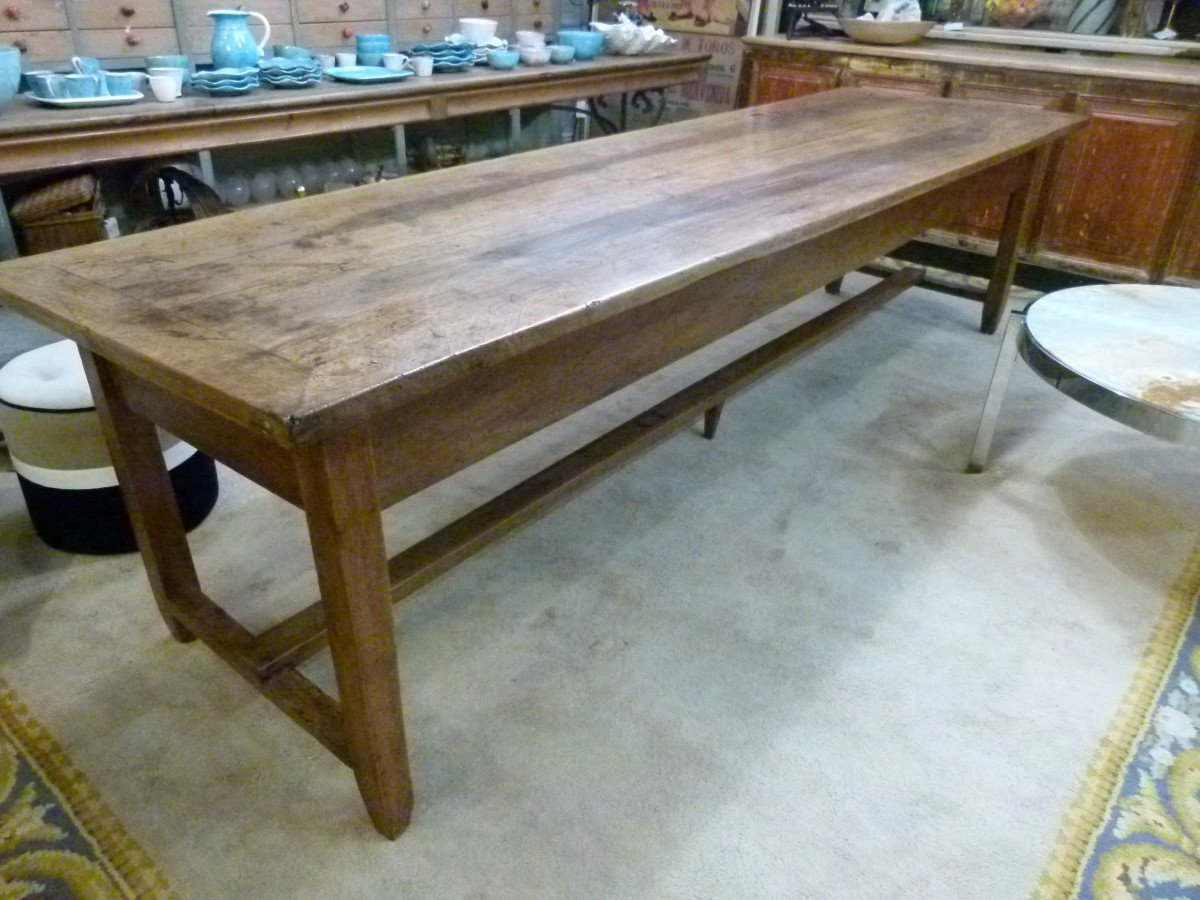 19th Century Oak Farm Table-photo-2