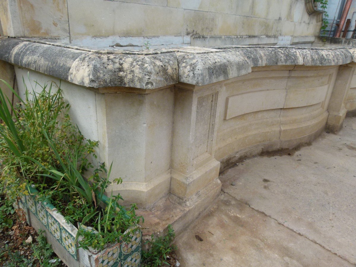 Fontaine En Pierre XXème-photo-3