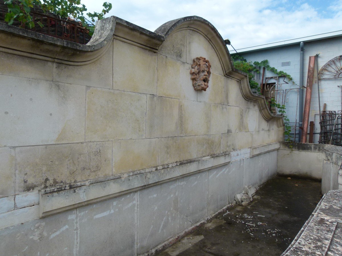 Fontaine En Pierre XXème-photo-4