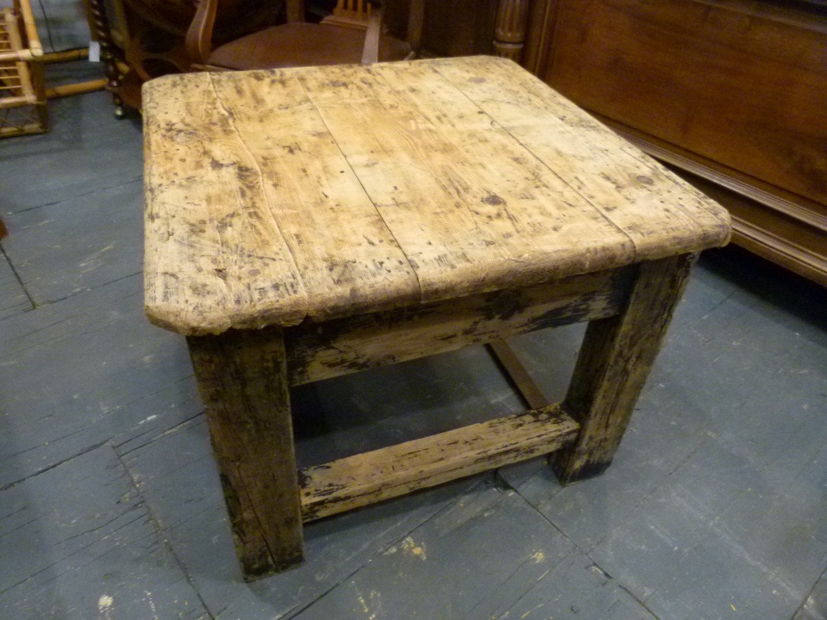 20th Century Solid Wood Coffee Table-photo-2