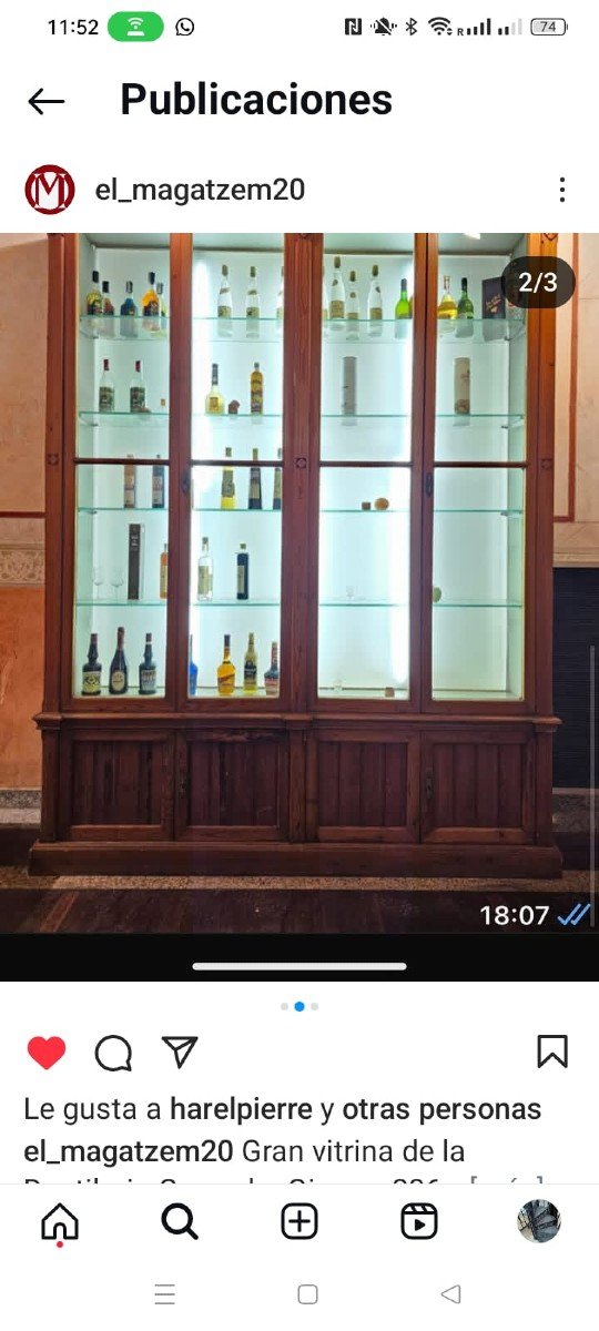 20th Century Electrified Solid Wood Display Case-photo-6