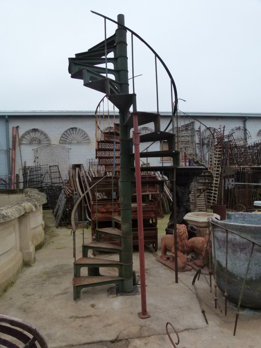 19th Century Cast Iron Spiral Staircase