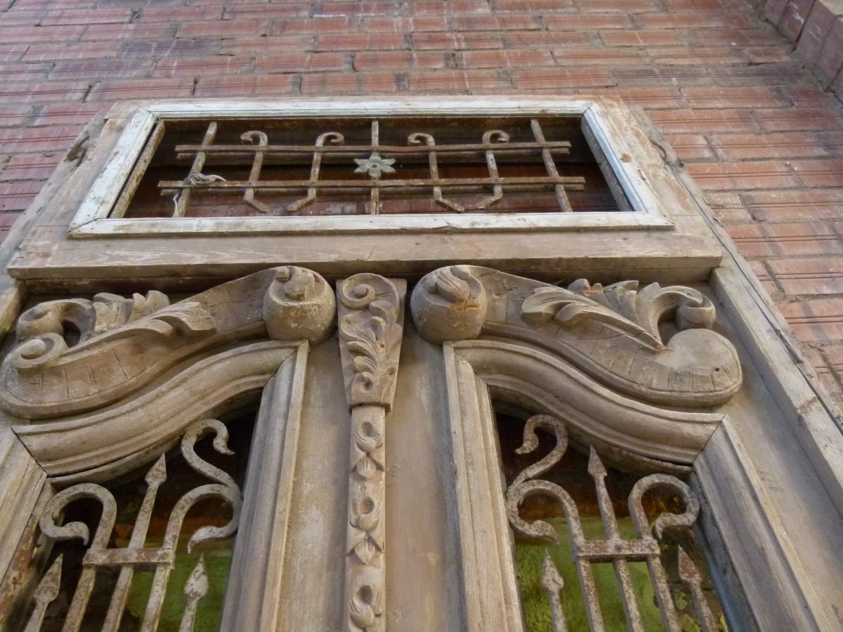 Wooden Door Art Nouveau Debut XXth-photo-5