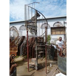 19th Century Cast Iron Spiral Staircase