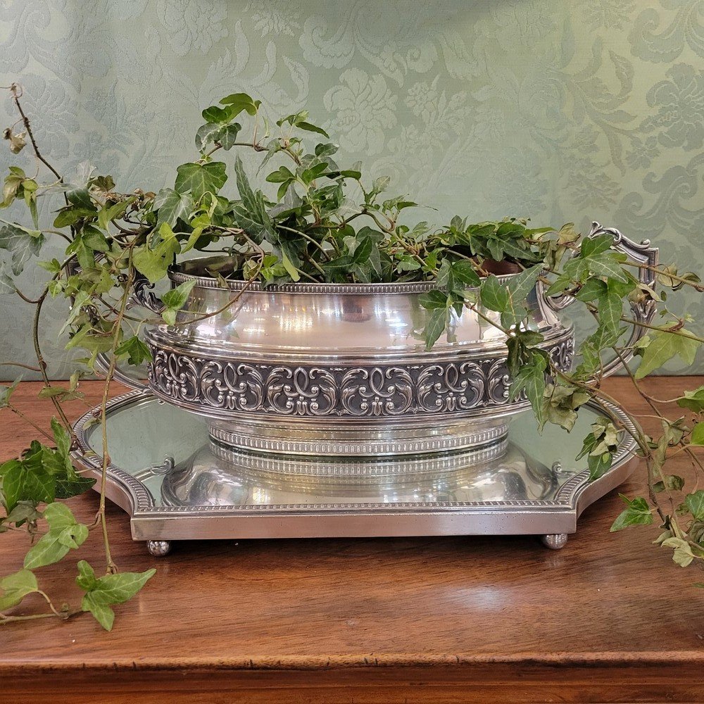 Silver Metal Centerpiece