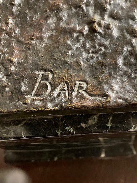 Bronze Signé Bar-photo-4