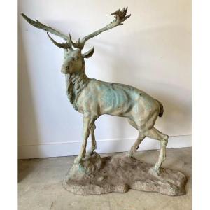 Large Deer Sculpture 