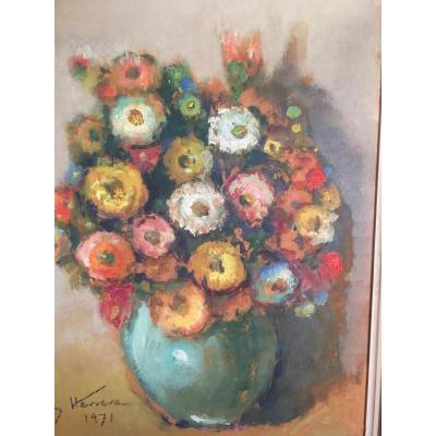 José Cruz Herrera Hst  Bouquet De Fleurs