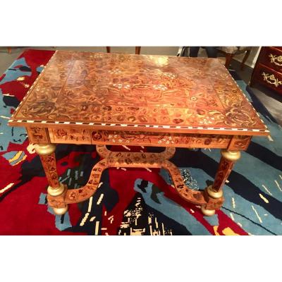 Dutch Floral Deck Table