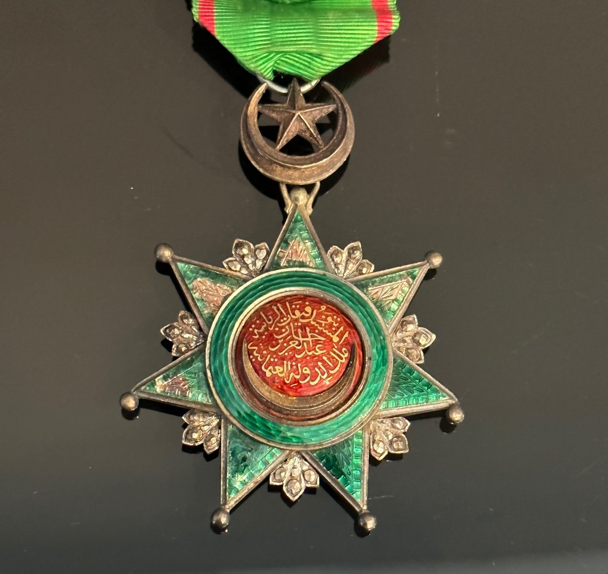 Turkey, Order Of Osmania Commander's Star Silver Vermeil-photo-4