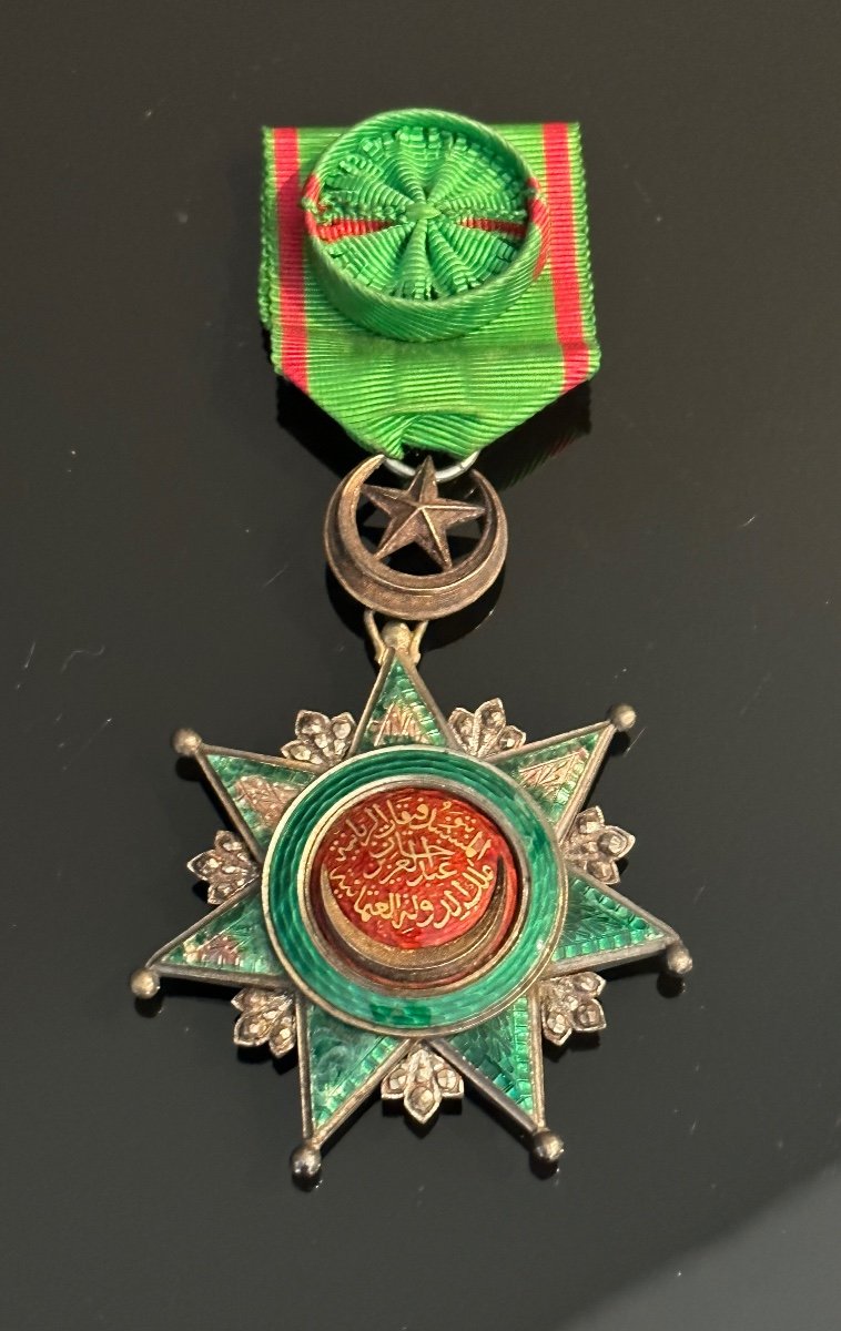 Turkey, Order Of Osmania Commander's Star Silver Vermeil