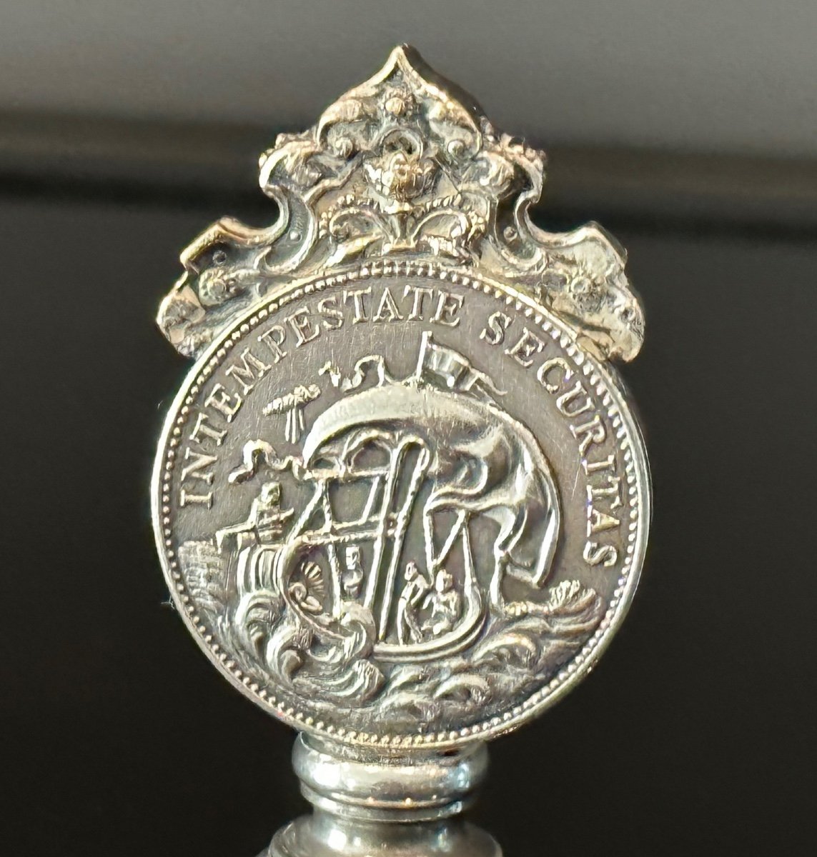 Stamp Seal To Seal In Silver Period Late Nineteenth-photo-3