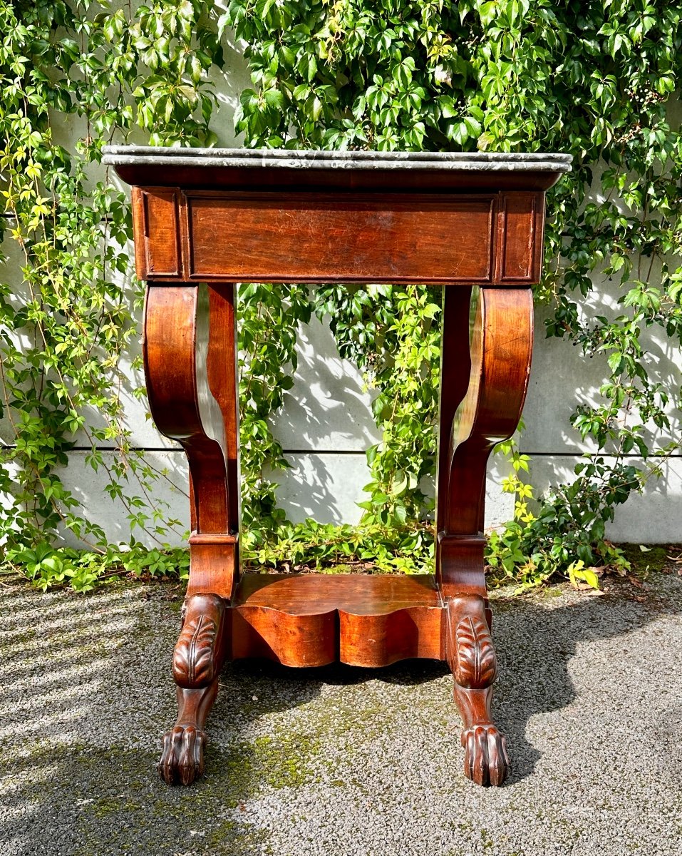 Petite Console En Acajou d'Epoque Restauration 