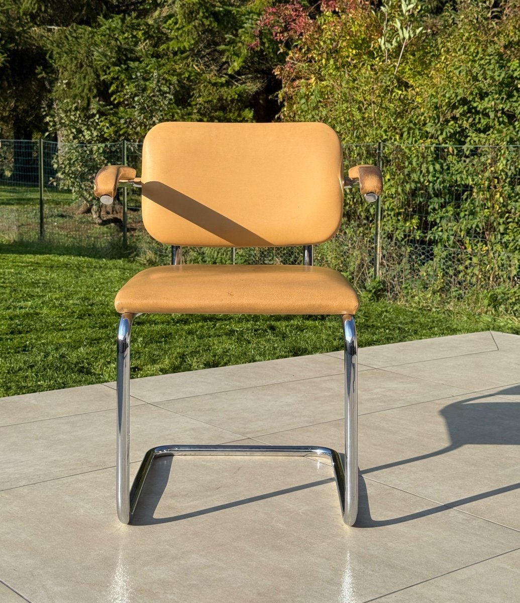 Marcel Breuer, Chaise Modele Cesca Editée Par Knoll Circa 1980-photo-2