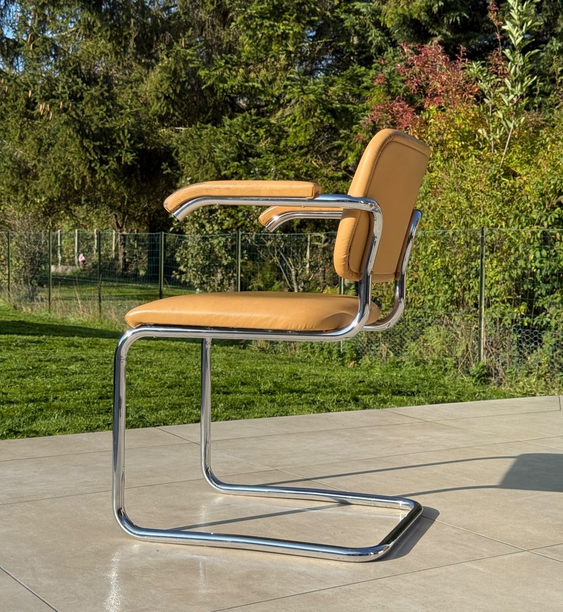 Marcel Breuer, Chaise Modele Cesca Editée Par Knoll Circa 1980-photo-3