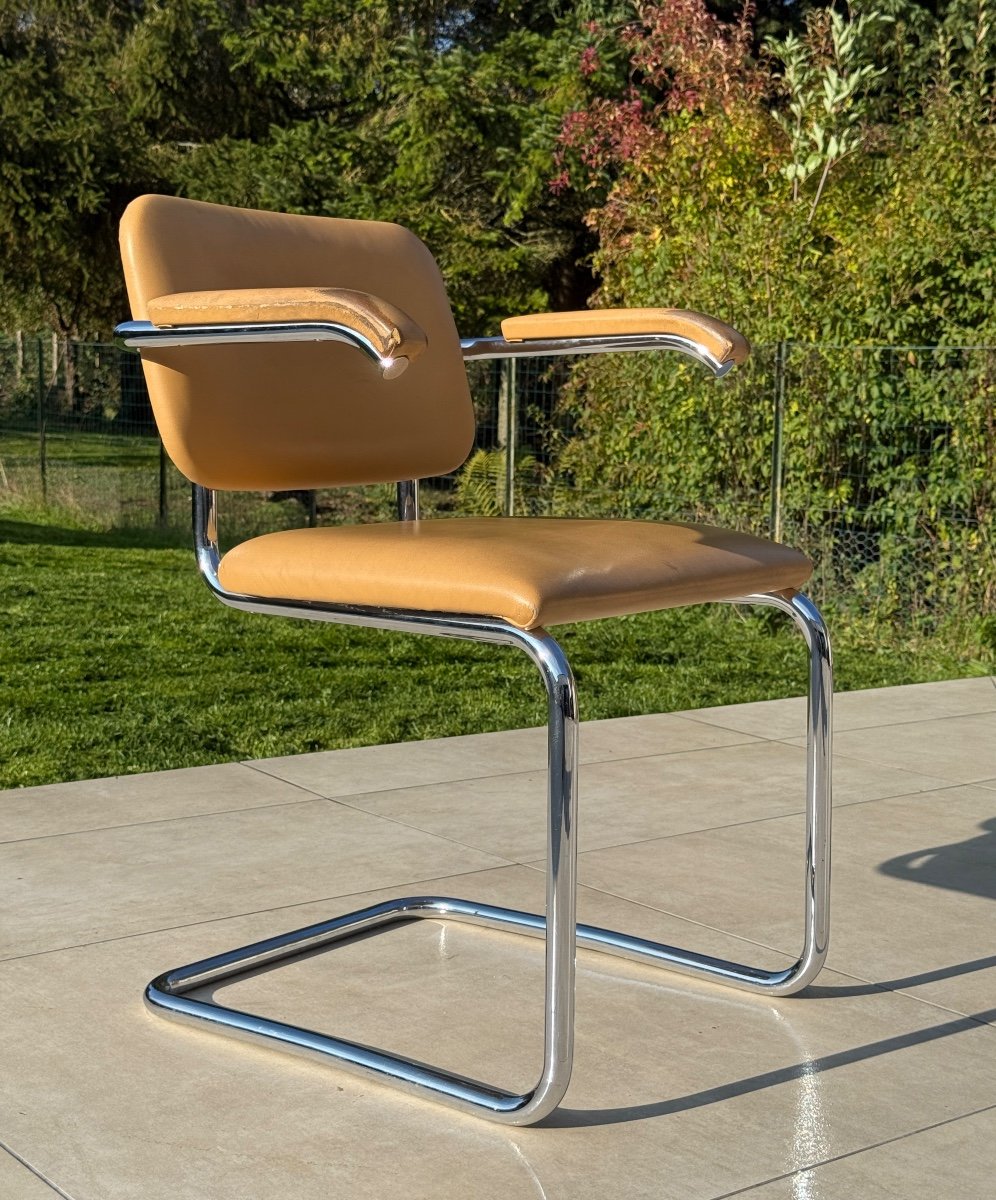 Marcel Breuer, Chaise Modele Cesca Editée Par Knoll Circa 1980