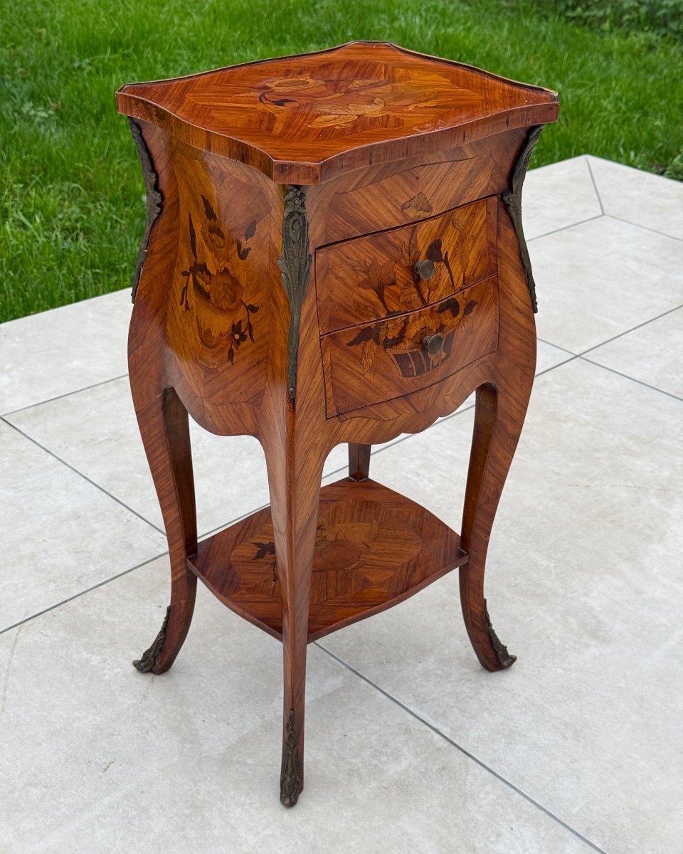 Louis XV Style Marquetry Coffee Table 1900-photo-4