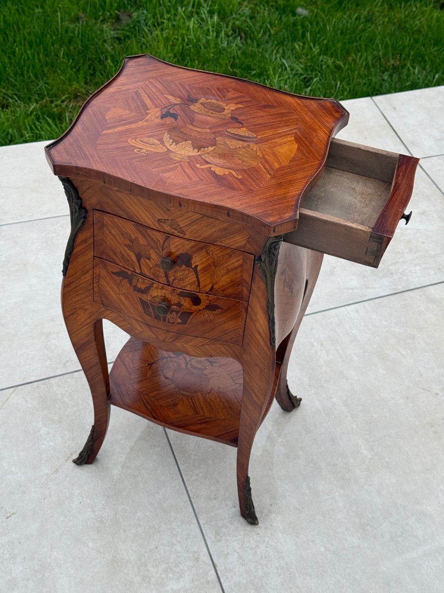 Louis XV Style Marquetry Coffee Table 1900-photo-3