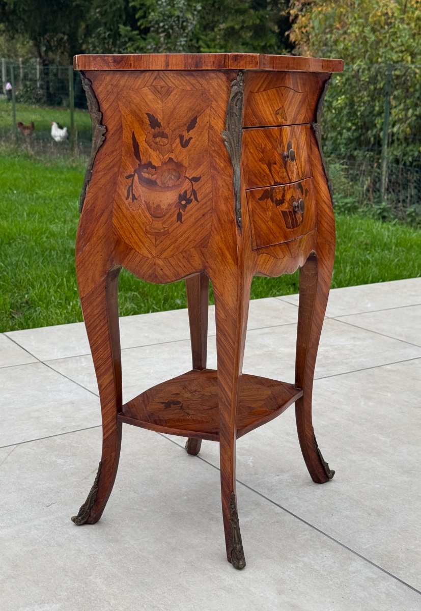 Louis XV Style Marquetry Coffee Table 1900