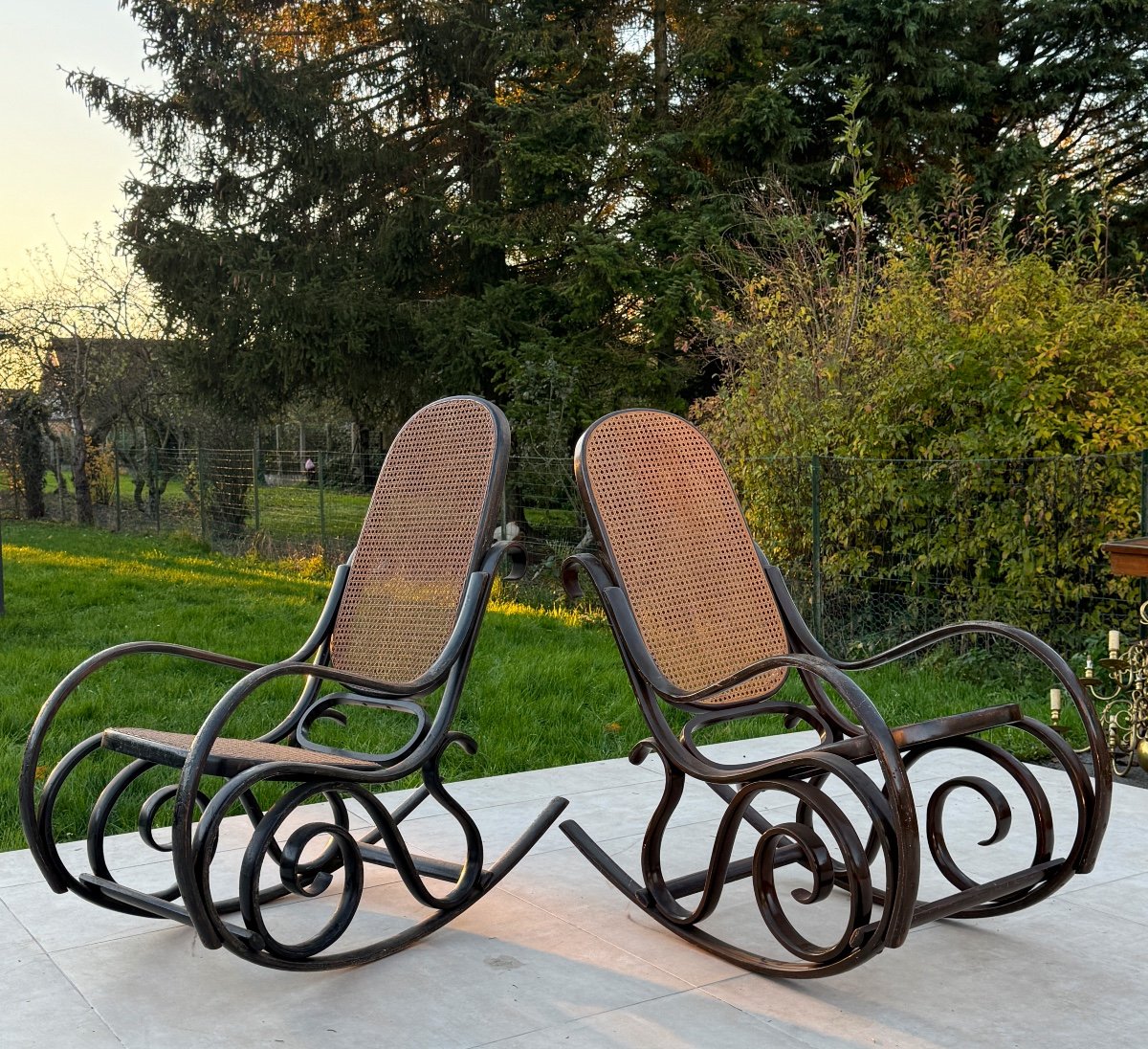 Set Of Two Rocking Chairs Circa 1970-photo-2