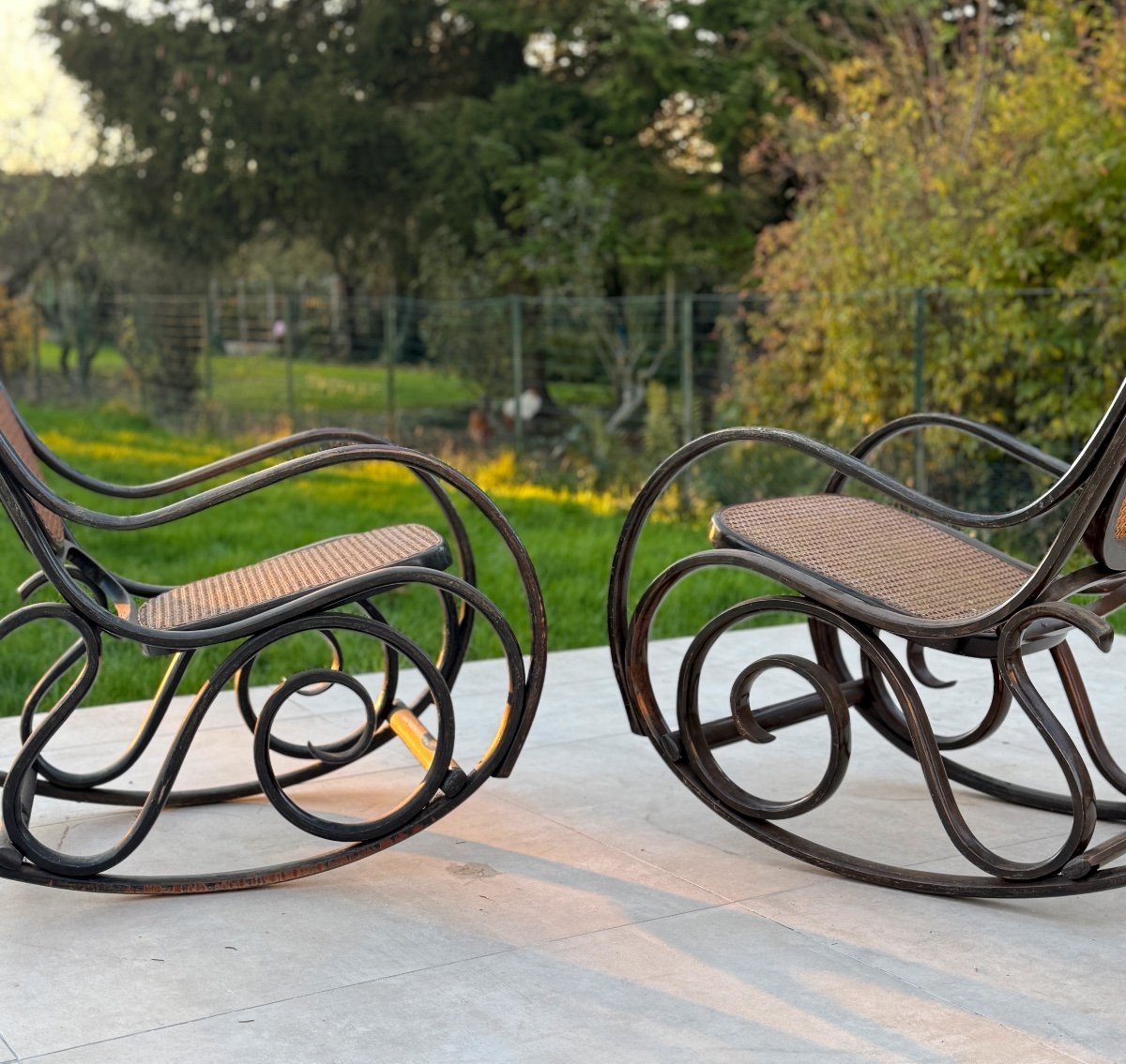 Set Of Two Rocking Chairs Circa 1970-photo-4