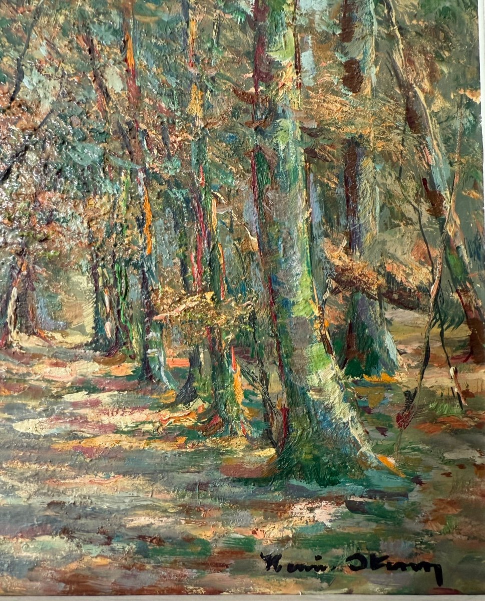 Henri Stenn, Huile Sur Panneau Sous Bois Signée (1903 - 1993)-photo-1