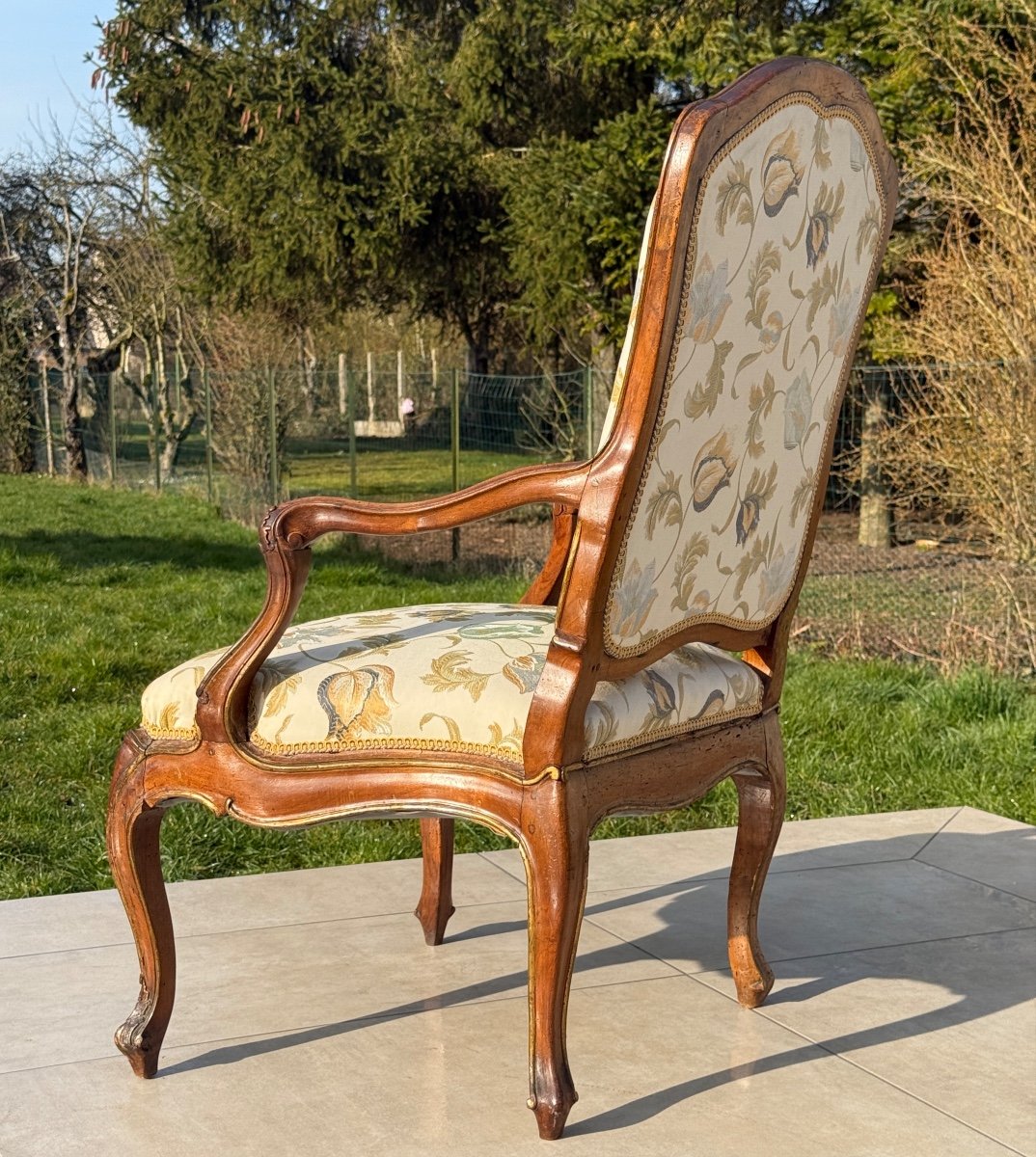 Louis XV Period Walnut Armchair-photo-4