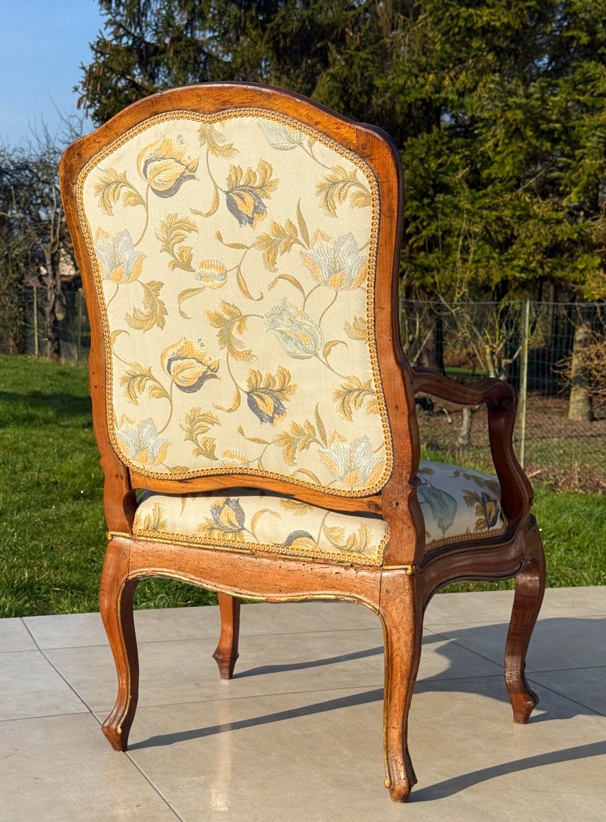 Louis XV Period Walnut Armchair-photo-2