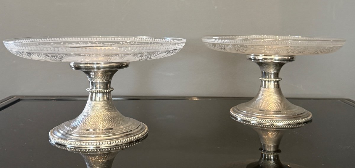 Cailar Bayard, Pair Of Louis XVI Style Display Cups Circa 1920-photo-4