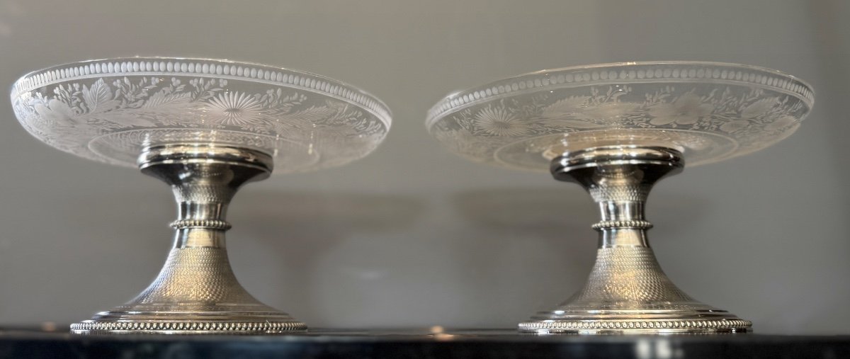 Cailar Bayard, Pair Of Louis XVI Style Display Cups Circa 1920-photo-6