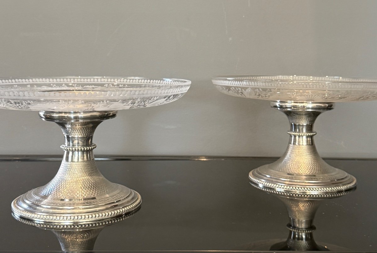 Cailar Bayard, Pair Of Louis XVI Style Display Cups Circa 1920-photo-8