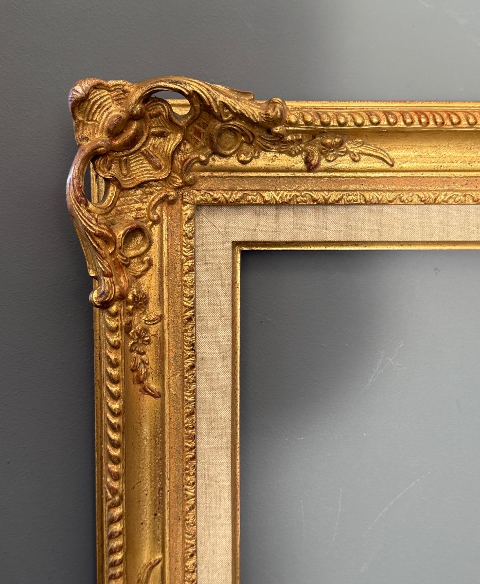 Montparnasse Frame In Gilded Wood, 20th Century-photo-2