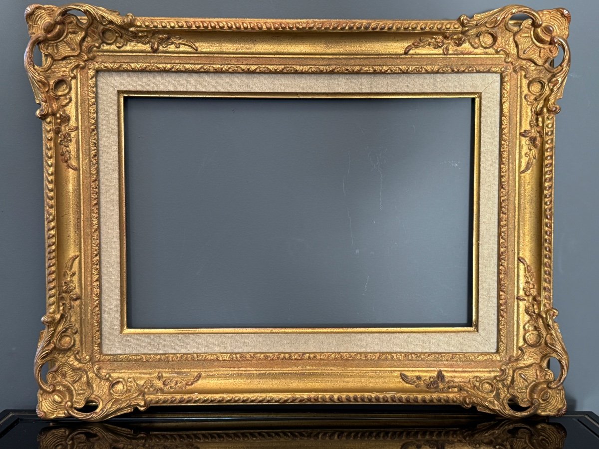 Montparnasse Frame In Gilded Wood, 20th Century-photo-3