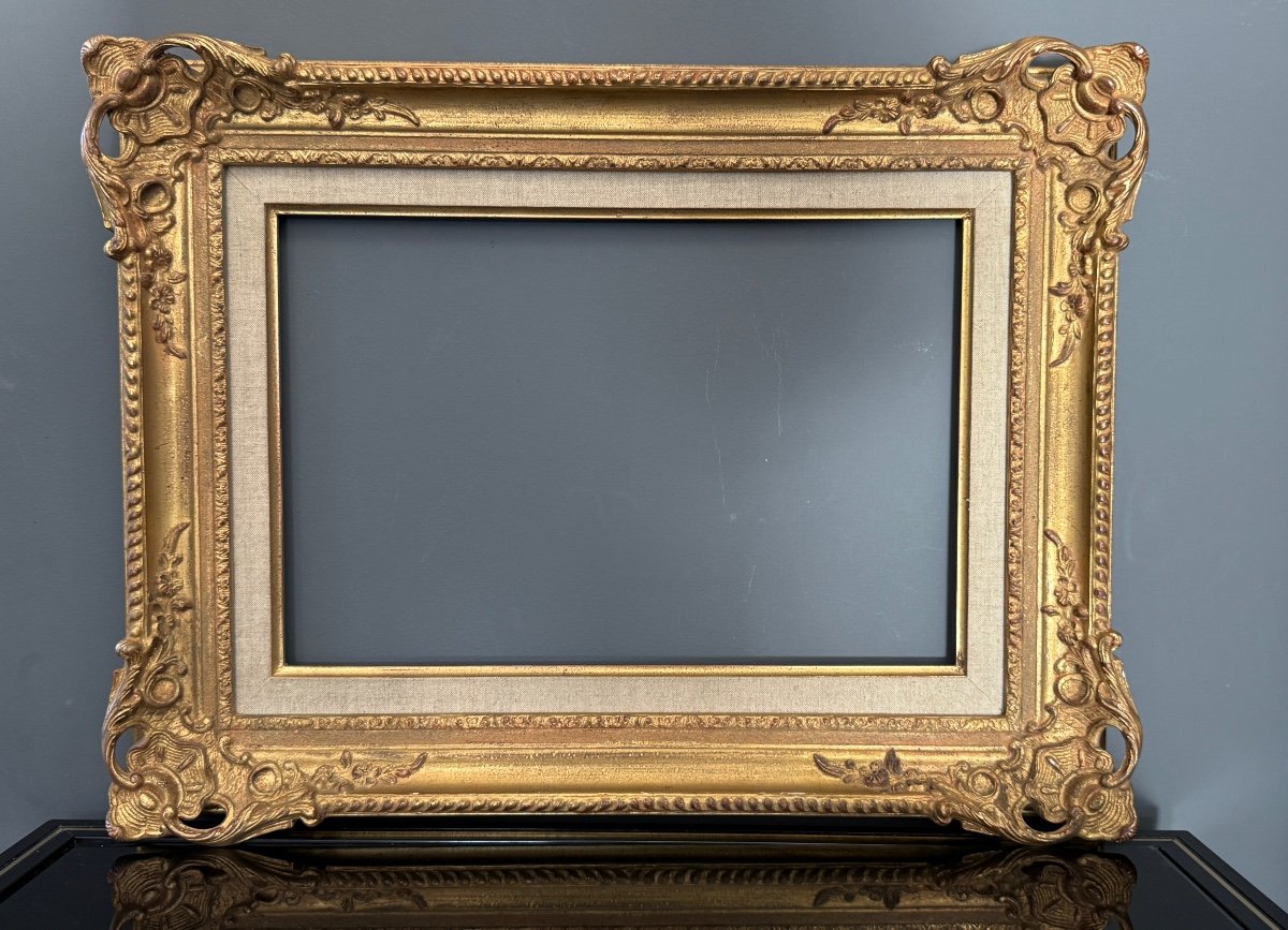 Montparnasse Frame In Gilded Wood, 20th Century