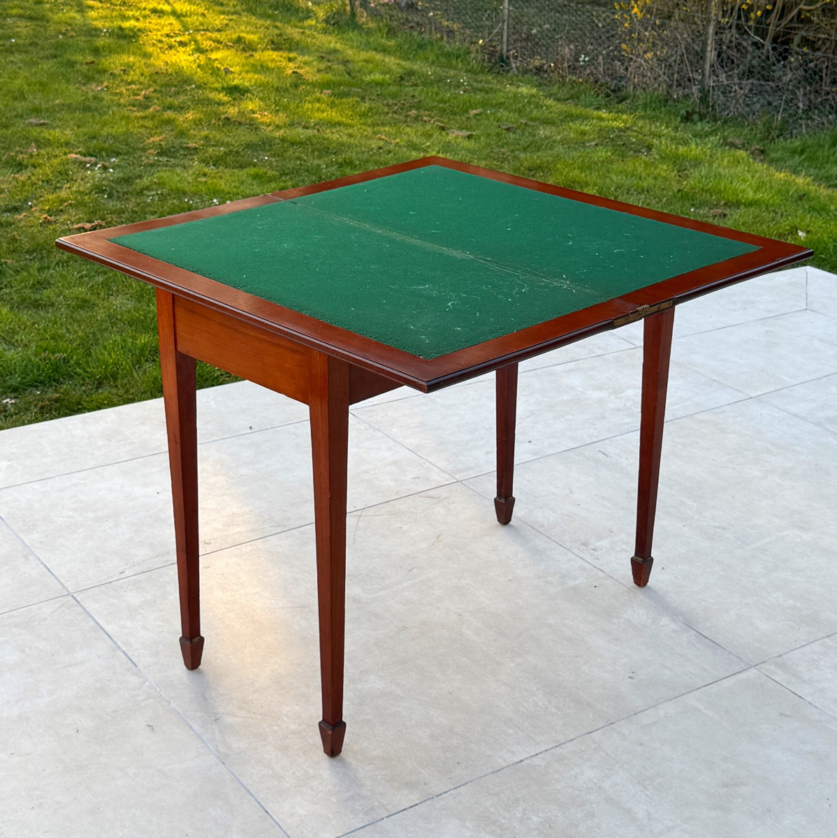 19th Century Mahogany Games Table-photo-2