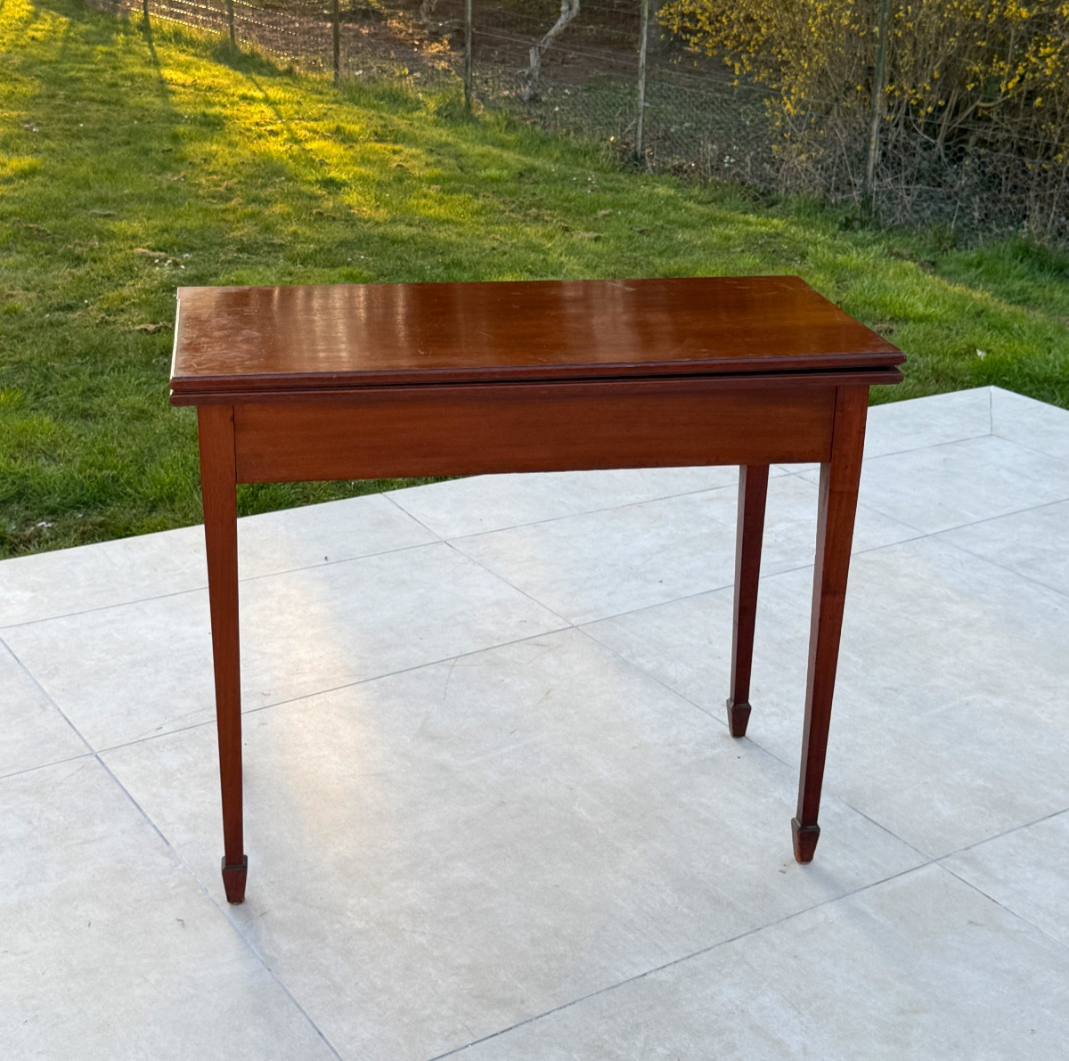 19th Century Mahogany Games Table-photo-3