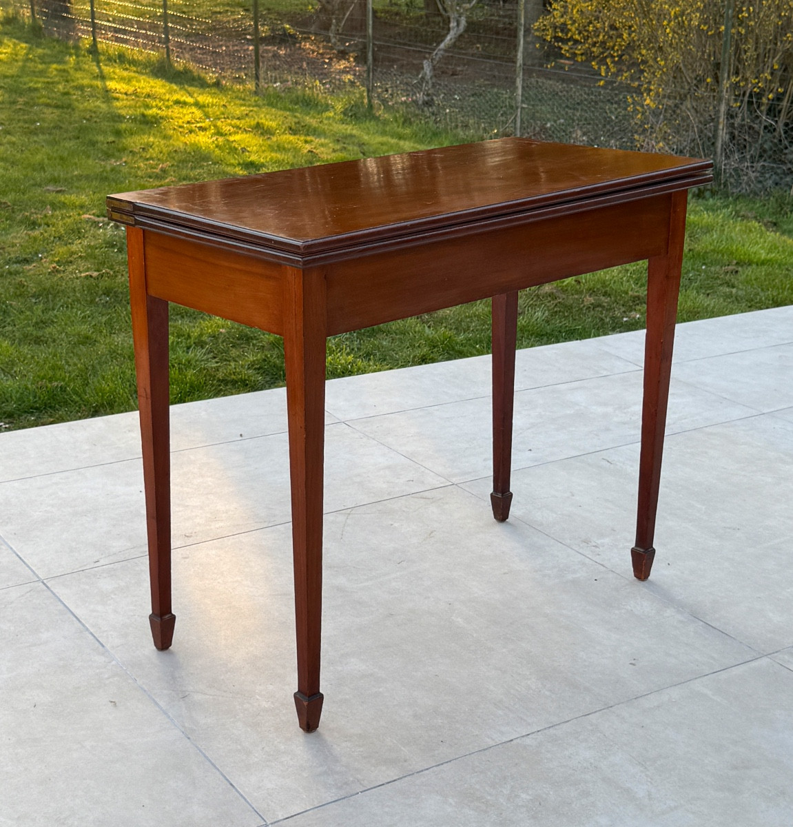 19th Century Mahogany Games Table-photo-4