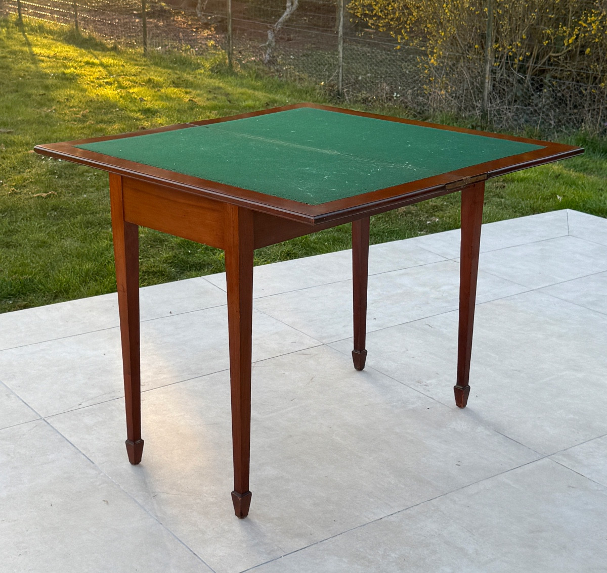 19th Century Mahogany Games Table-photo-1