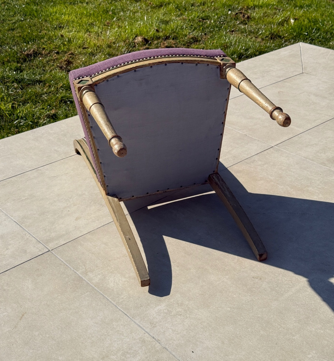 Directoire Period Lacquered Wooden Chair-photo-1