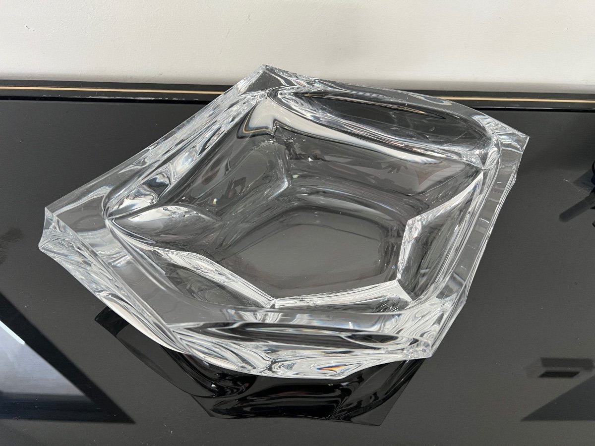 Large Daum Crystal Cup Period 1930-photo-2