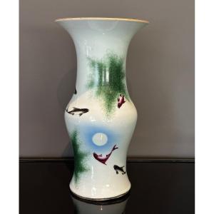 Vase En Porcelaine De Chine Epoque Fin 19eme